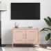 Mueble de TV acero rosa 68x39x50,5 cm