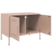 Mueble de TV acero rosa 68x39x50,5 cm