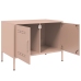 Muebles de TV 2 piezas acero rosa 68x39x50,5 cm