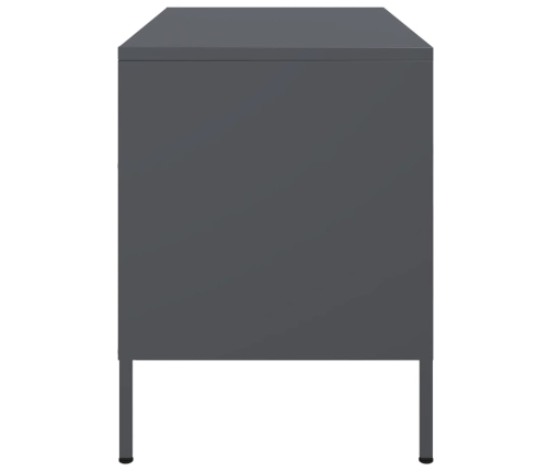 Mueble de TV acero gris antracita 68x39x50,5 cm