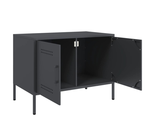 Mueble de TV acero gris antracita 68x39x50,5 cm