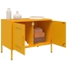 Mueble de TV de acero amarillo mostaza 68x39x50,5 cm