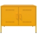 Mueble de TV de acero amarillo mostaza 68x39x50,5 cm