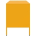 Mueble de TV de acero amarillo mostaza 68x39x50,5 cm