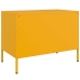 Mueble de TV de acero amarillo mostaza 68x39x50,5 cm