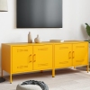 Muebles para TV 2 piezas acero amarillo mostaza 68x39x50,5 cm