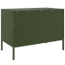 Mueble de TV de acero verde oliva 68x39x50,5 cm