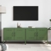 Muebles de TV 2 piezas acero verde oliva 68x39x50,5 cm