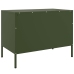 Muebles de TV 2 piezas acero verde oliva 68x39x50,5 cm