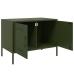 Muebles de TV 2 piezas acero verde oliva 68x39x50,5 cm