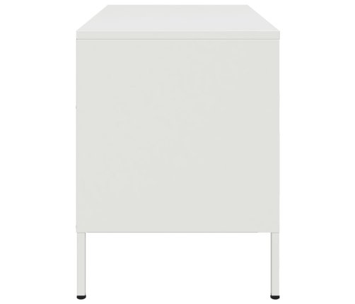 Mueble de TV de acero blanco 68x39x50,5 cm