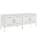 Muebles de TV 2 piezas acero blanco 68x39x50,5 cm