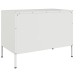 Muebles de TV 2 piezas acero blanco 68x39x50,5 cm