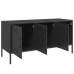 vidaXL Mueble para TV de acero negro 100,5x39x50,5 cm