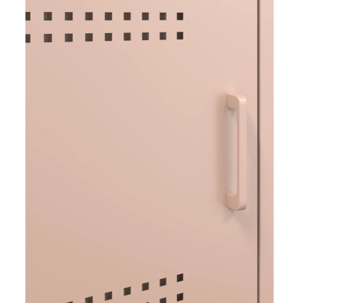 Mueble de TV de acero rosa 100,5x39x50,5 cm