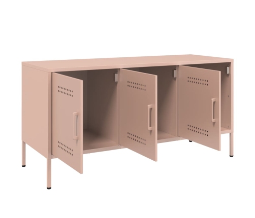 Mueble de TV de acero rosa 100,5x39x50,5 cm