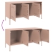 Mueble de TV de acero rosa 100,5x39x50,5 cm