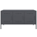 Mueble de TV de acero gris antracita 100,5x39x50,5 cm