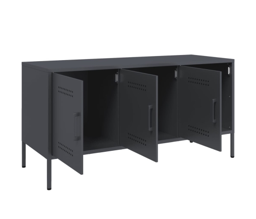 Mueble de TV de acero gris antracita 100,5x39x50,5 cm