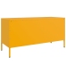 Mueble de TV de acero amarillo mostaza 100,5x39x50,5 cm