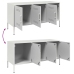 Mueble de TV de acero blanco 100,5x39x50,5 cm