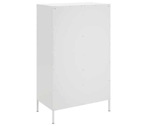 Aparador de acero blanco 68x39x113 cm