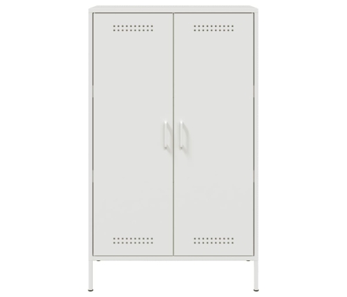 Aparador de acero blanco 68x39x113 cm