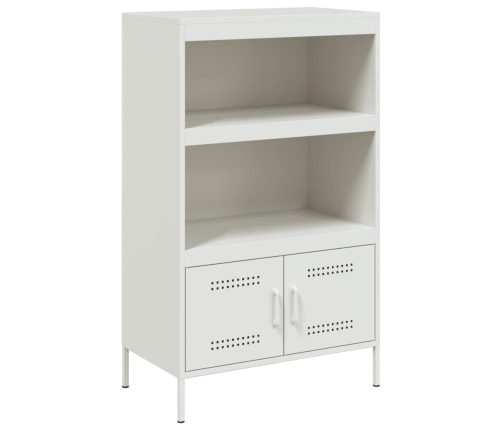 Aparador de acero blanco 68x39x113 cm