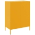 Aparador de acero amarillo mostaza 68x39x89 cm