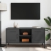 Mueble para TV de acero negro 100,5x39x50,5 cm