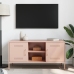 Mueble de TV de acero rosa 100,5x39x50,5 cm