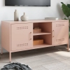 Mueble de TV de acero rosa 100,5x39x50,5 cm