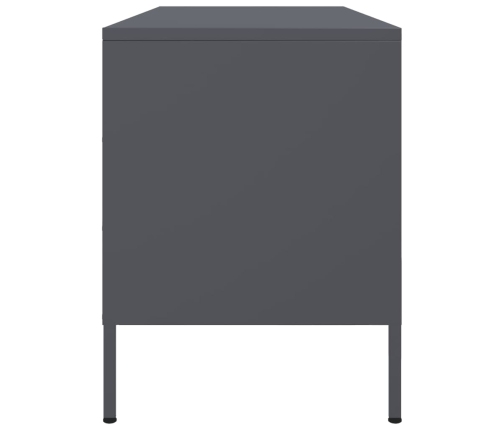 vidaXL Mueble de TV de acero gris antracita 100,5x39x50,5 cm