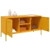 Mueble de TV de acero amarillo mostaza 100,5x39x50,5 cm