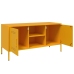 Mueble de TV de acero amarillo mostaza 100,5x39x50,5 cm