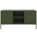 vidaXL Mueble de TV de acero verde oliva 100,5x39x50,5 cm