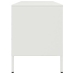 Mueble de TV de acero blanco 100,5x39x50,5 cm