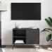 Mueble de TV acero negro 68x39x50,5 cm