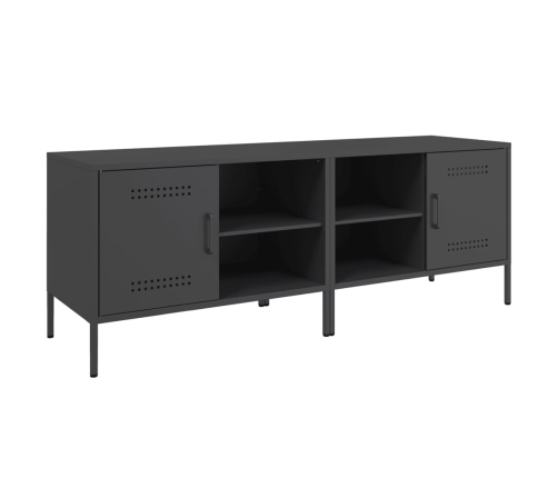 Muebles de TV 2 piezas acero negro 68x39x50,5 cm