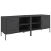 Muebles de TV 2 piezas acero negro 68x39x50,5 cm