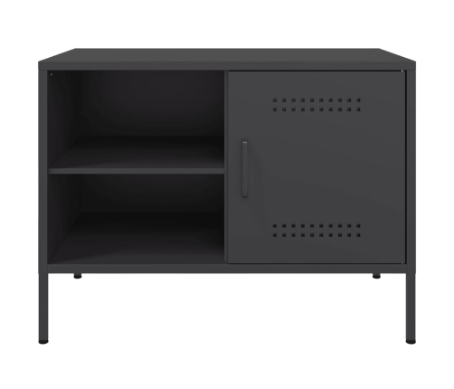 Muebles de TV 2 piezas acero negro 68x39x50,5 cm