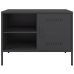 Muebles de TV 2 piezas acero negro 68x39x50,5 cm