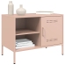 Mueble de TV acero rosa 68x39x50,5 cm