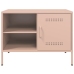 Mueble de TV acero rosa 68x39x50,5 cm