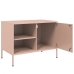 Muebles de TV 2 piezas acero rosa 68x39x50,5 cm