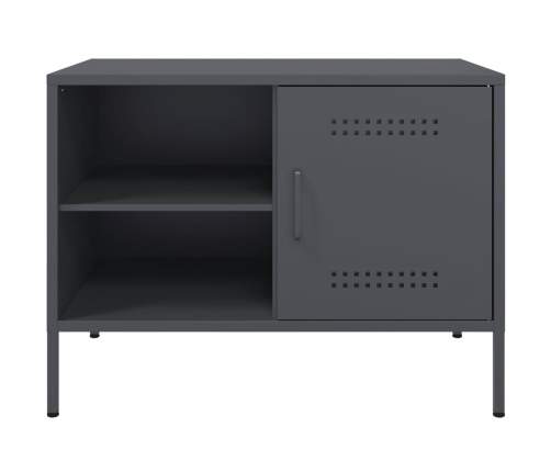 Mueble de TV acero gris antracita 68x39x50,5 cm