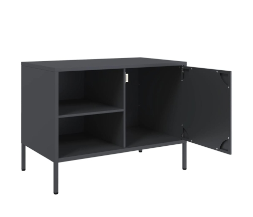 Mueble de TV acero gris antracita 68x39x50,5 cm