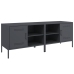 Muebles de TV 2 unidades acero gris antracita 68x39x50,5 cm