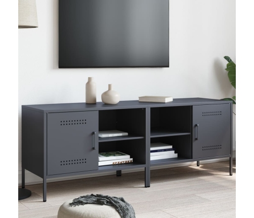 Muebles de TV 2 unidades acero gris antracita 68x39x50,5 cm