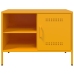 Mueble de TV de acero amarillo mostaza 68x39x50,5 cm